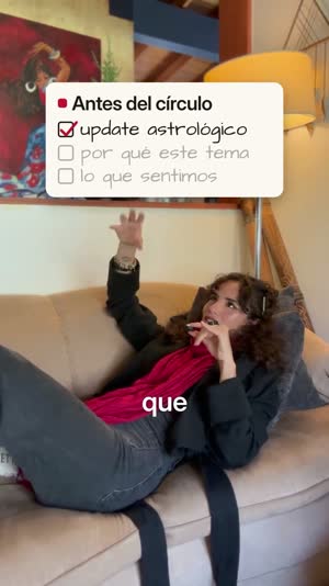 Momento 4: una lista escrita a mano en una tarjeta blanca, con el primer punto ya tildado